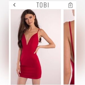 Red Tobi Mini Dress
